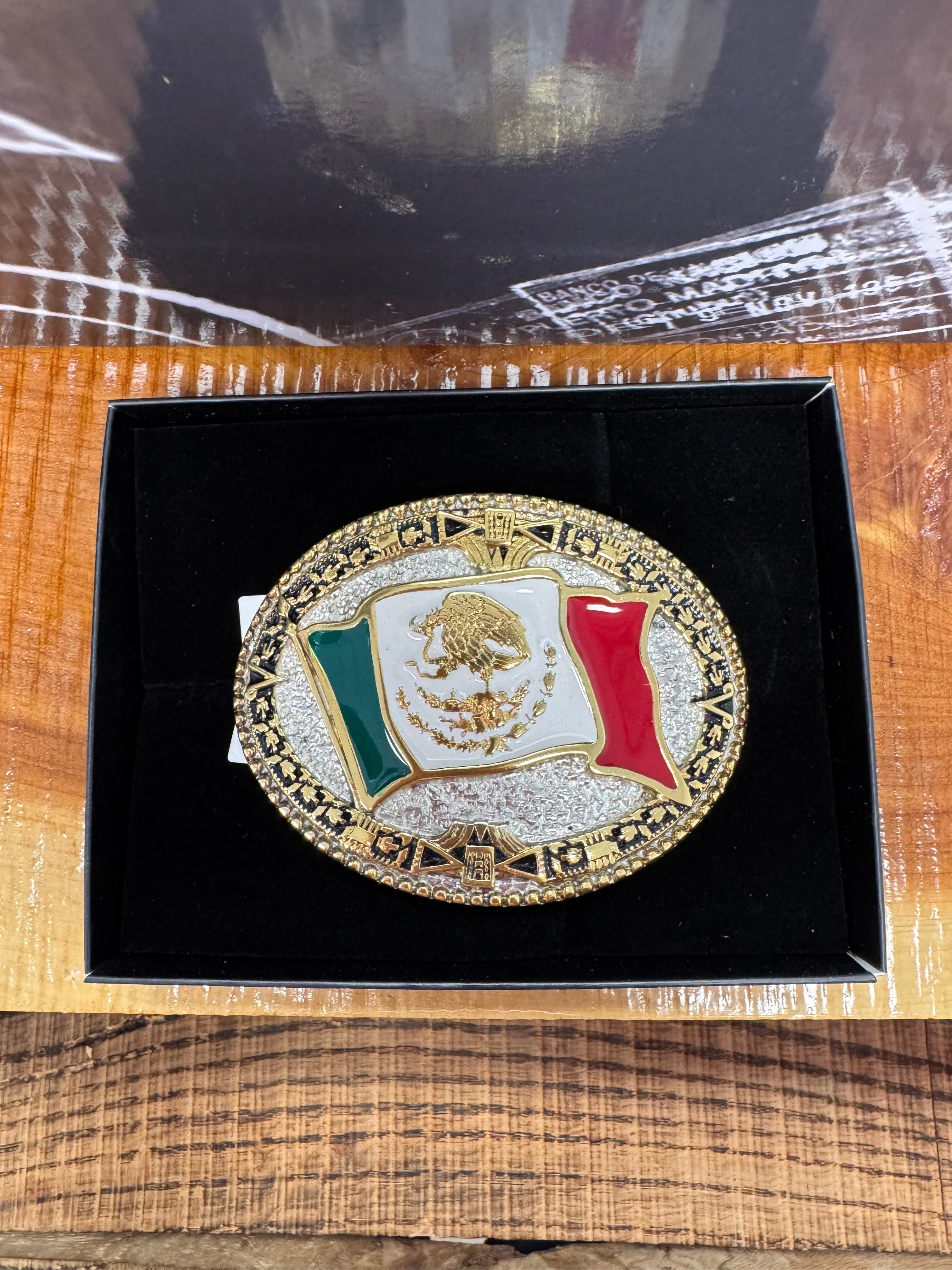 Montana Silversmith Grand Mexican Flag Attitude Buckle