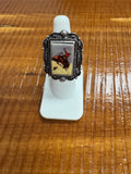 Bucking Cowboy Buckle Ring