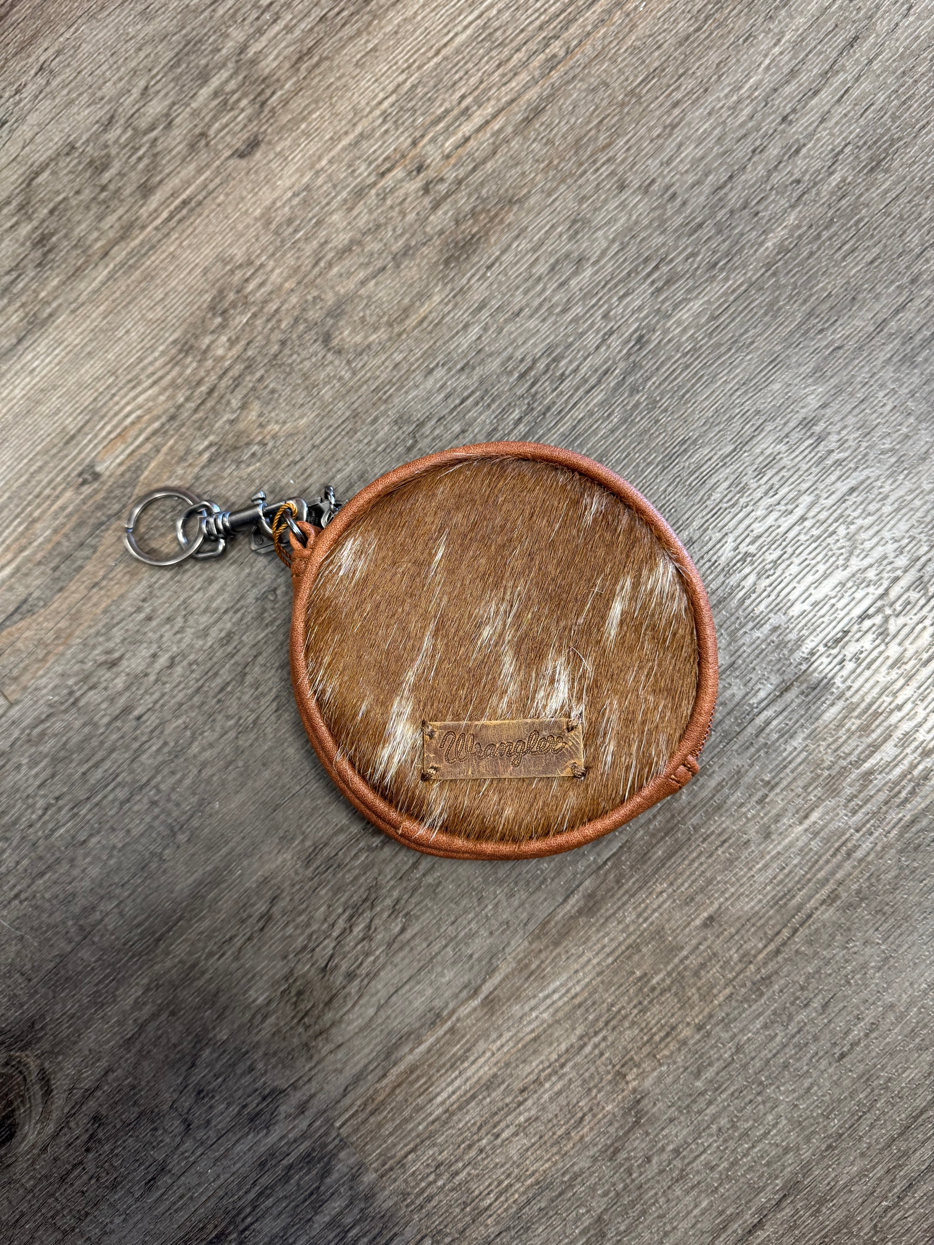 Wrangler Tan Cowhide Coin Purse