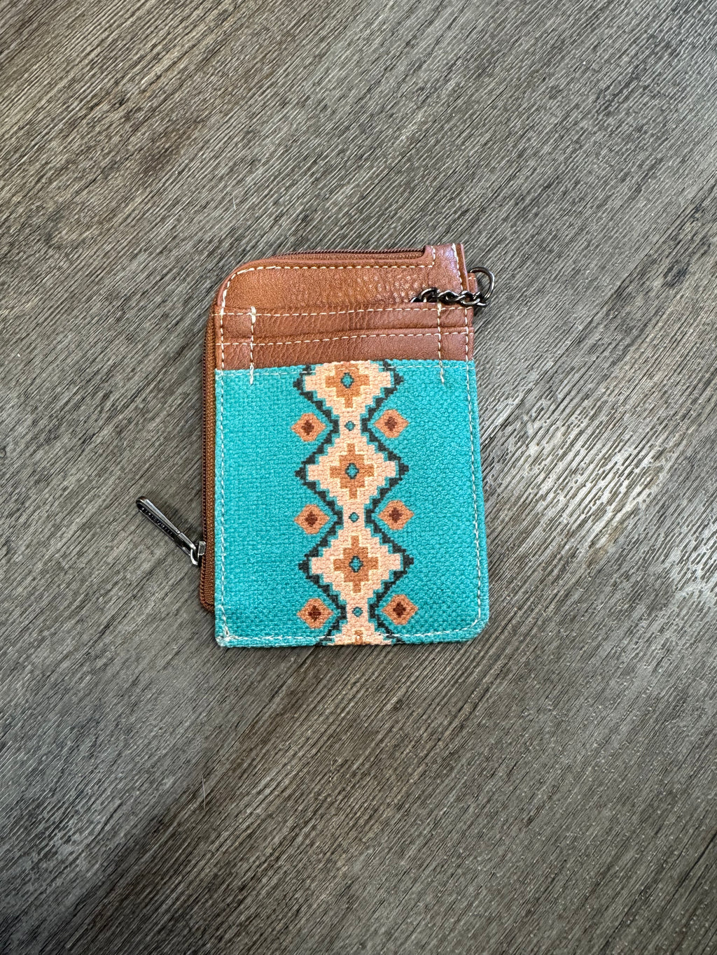 Wrangler Teal Card Holder