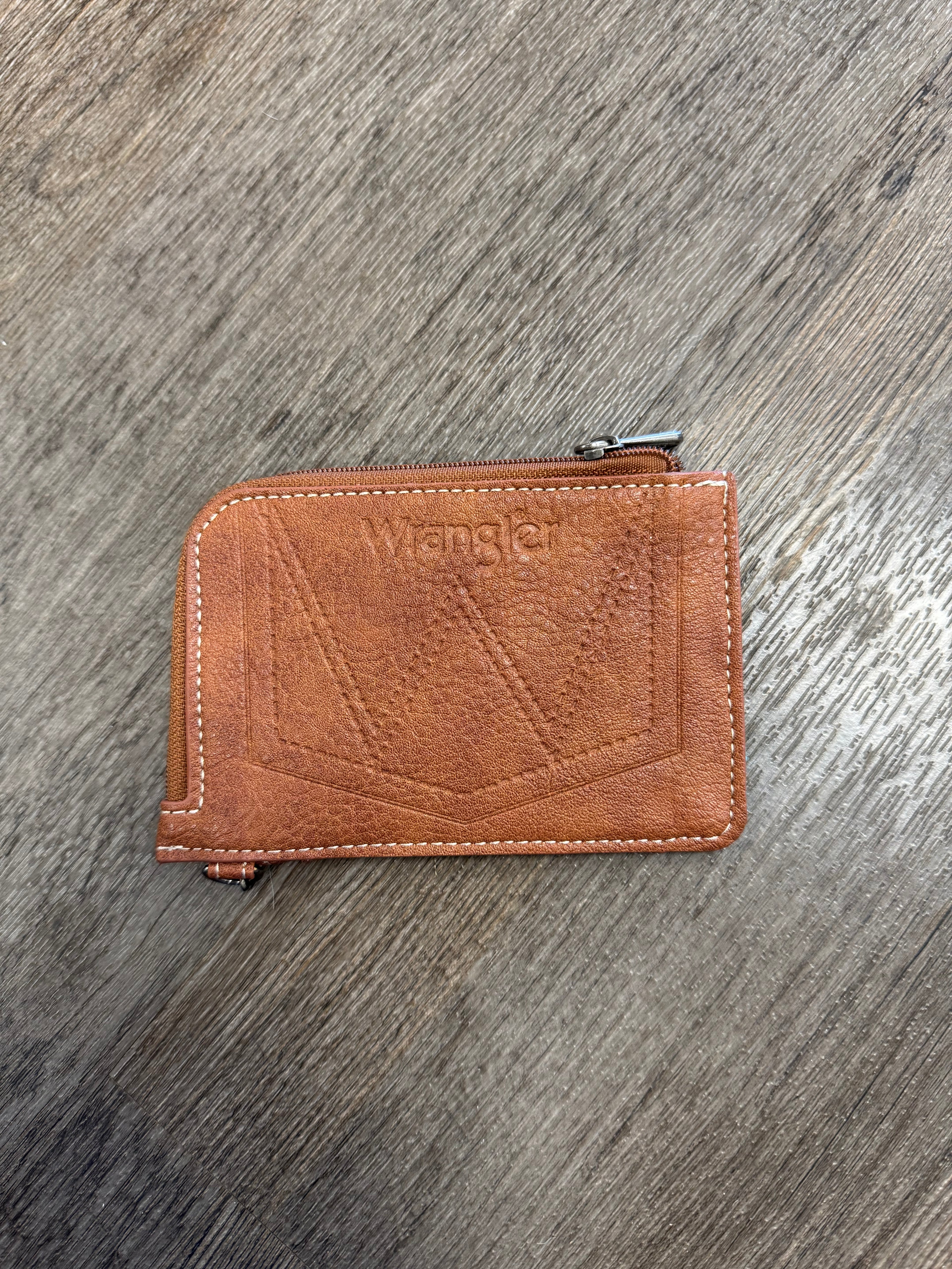 Wrangler Teal Card Holder