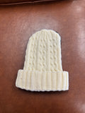 Cream Woven Beanie