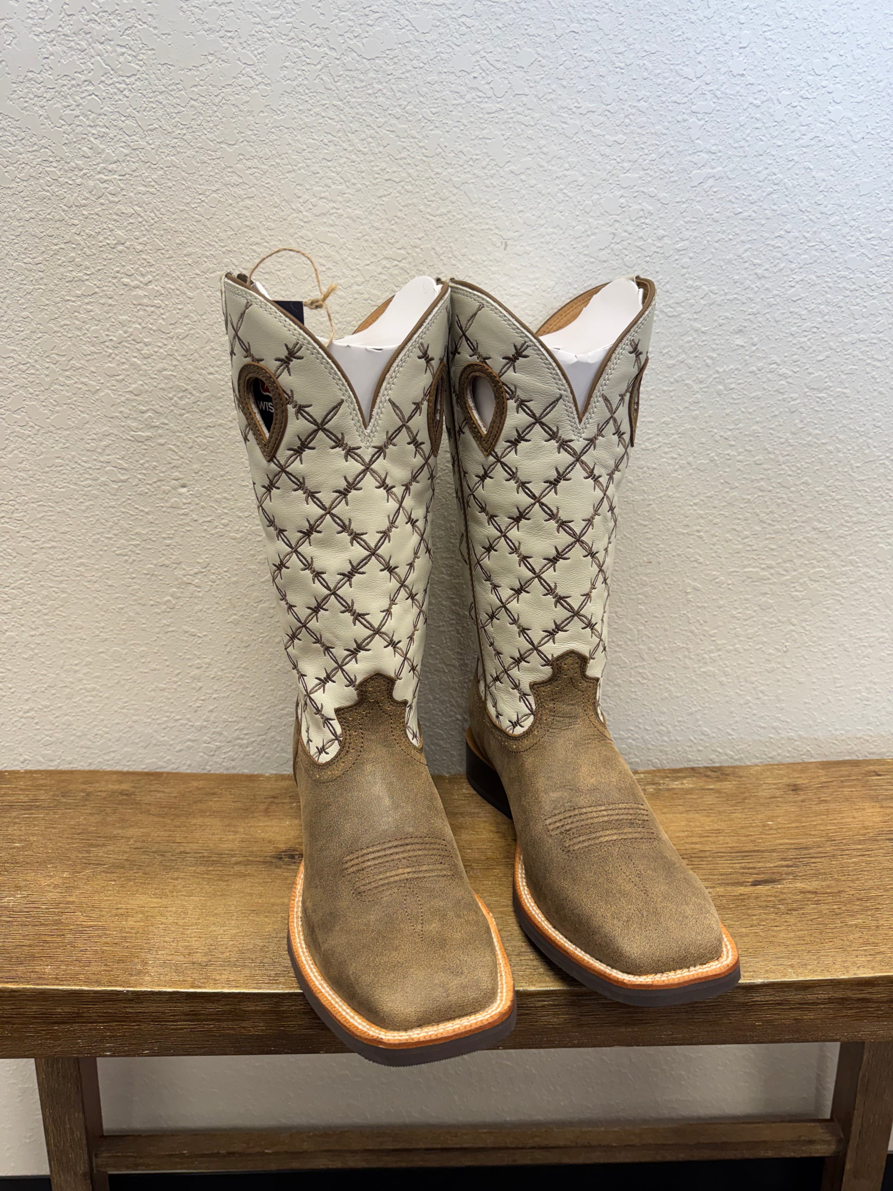 Twisted X Men's Bomber & White Ruff Stock Western Boot