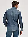 Men's Wrangler Retro® Premium Long Sleeve Denim Western Snap Shirt