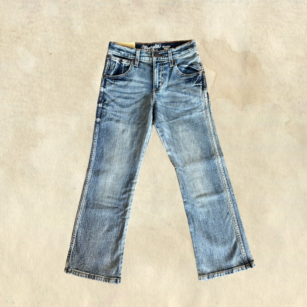 Wrangler Boys' Light Denim Relaxed Bootcut Jean