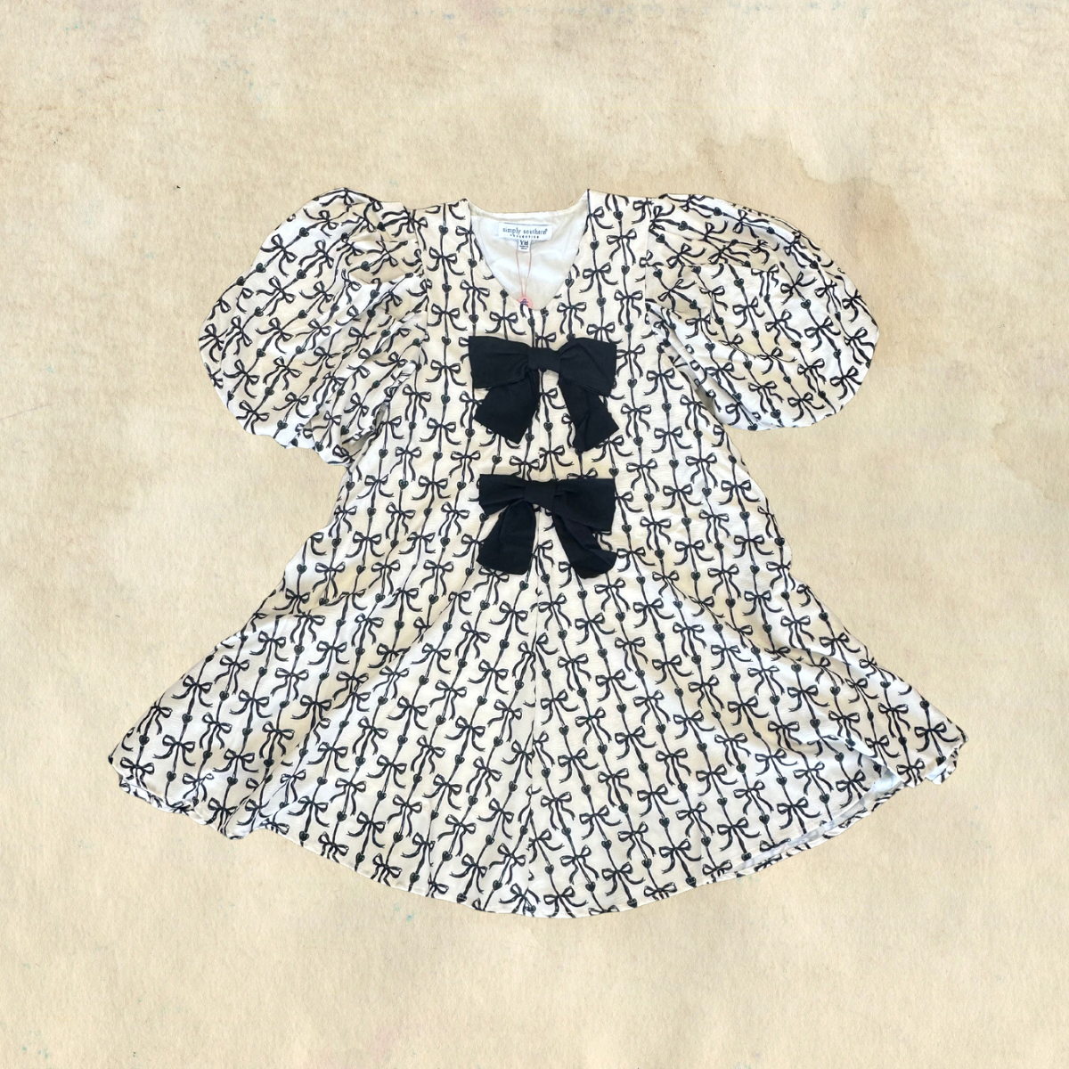 Simply Southern Girls' Sweetheart Bow Dress