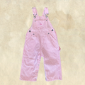 KEY Pink Candy Stripe Overalls