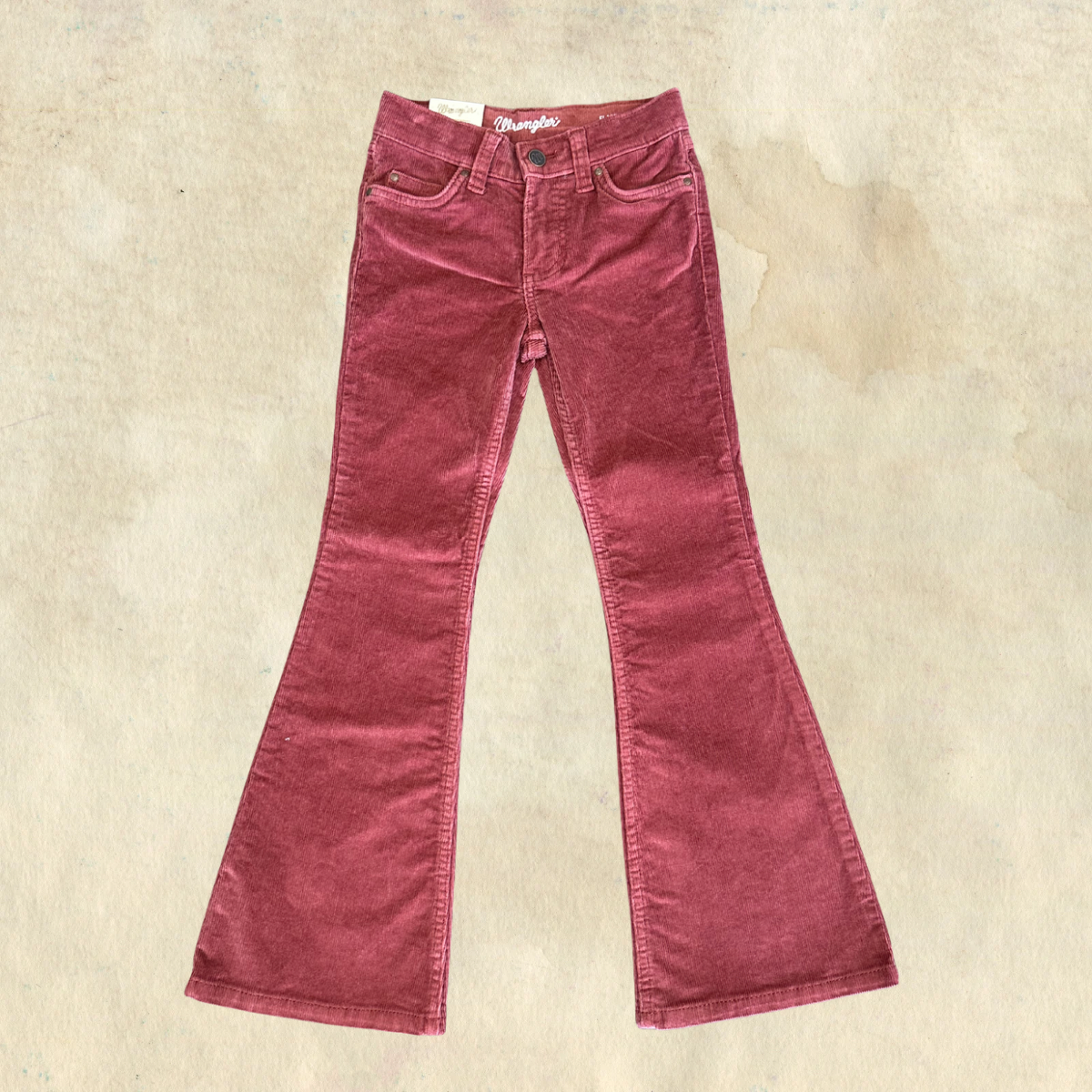 Wrangler Burnt Rose Flare Jeans