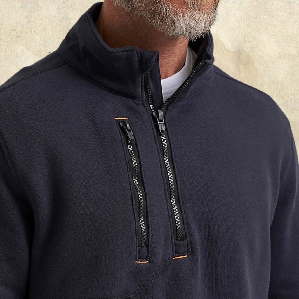 Wrangler Flame-Resistant Black Half-Zip