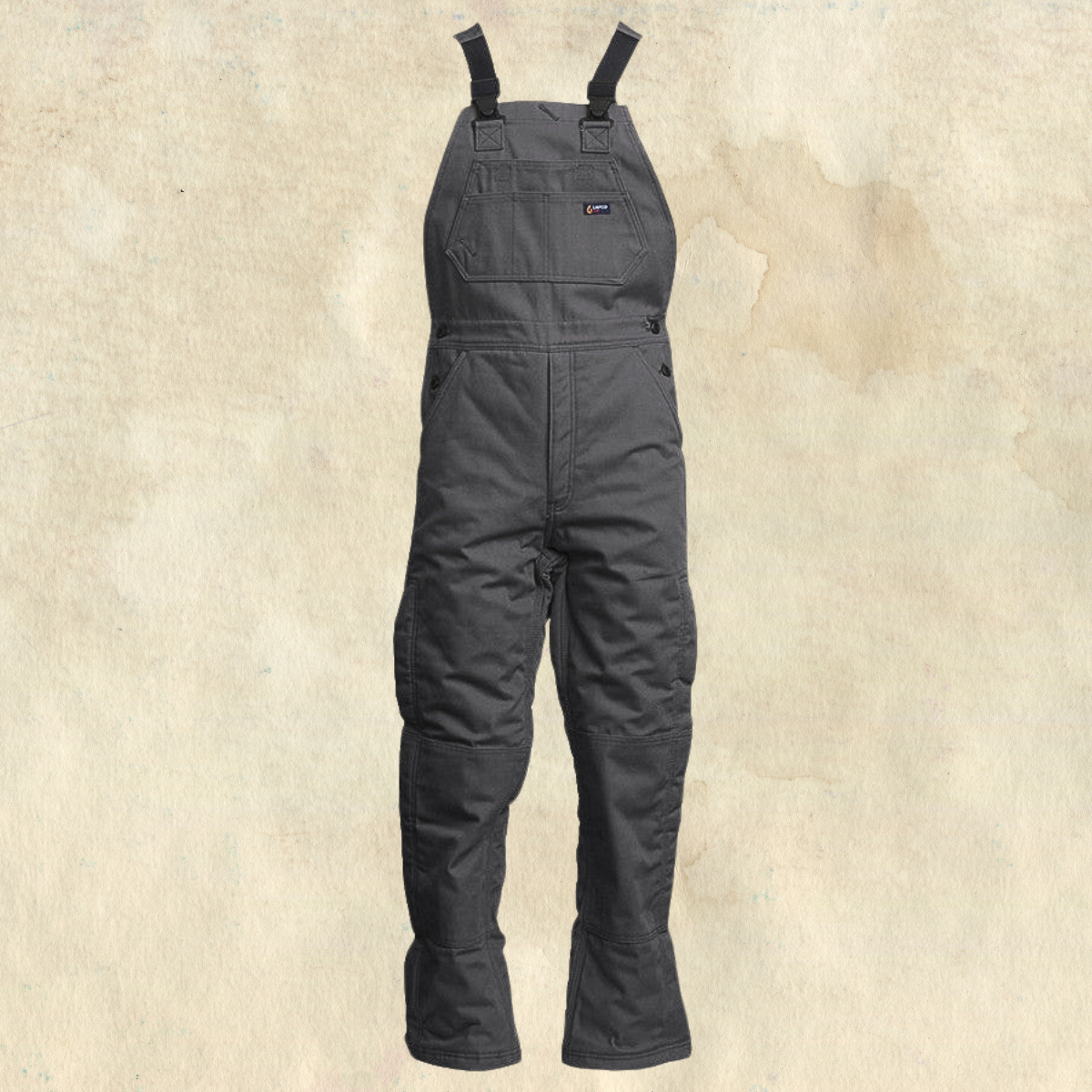 Lapco Flame-Resistant Grey Bib Overalls