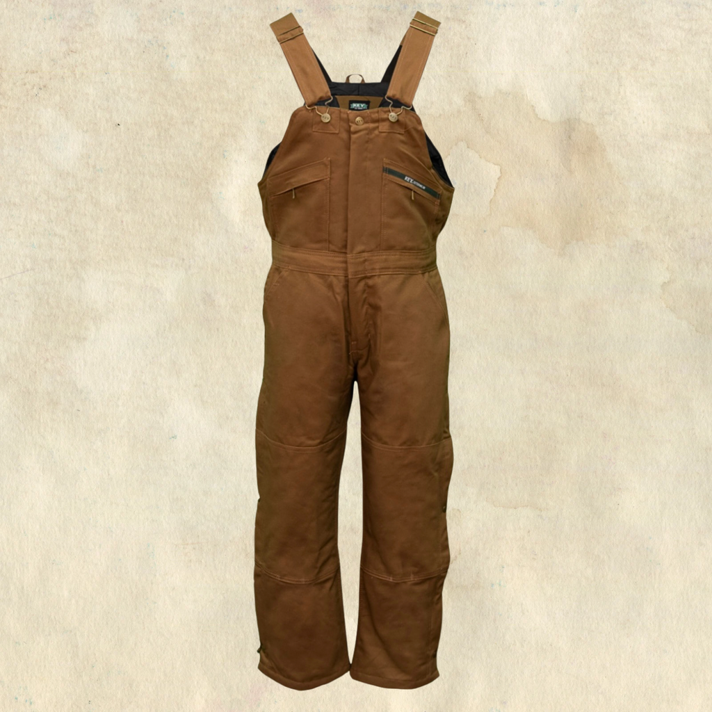 KEY Brown Insulated Duck Bib Overalls