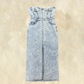 Lucky & Blessed Denim Strapless Dress