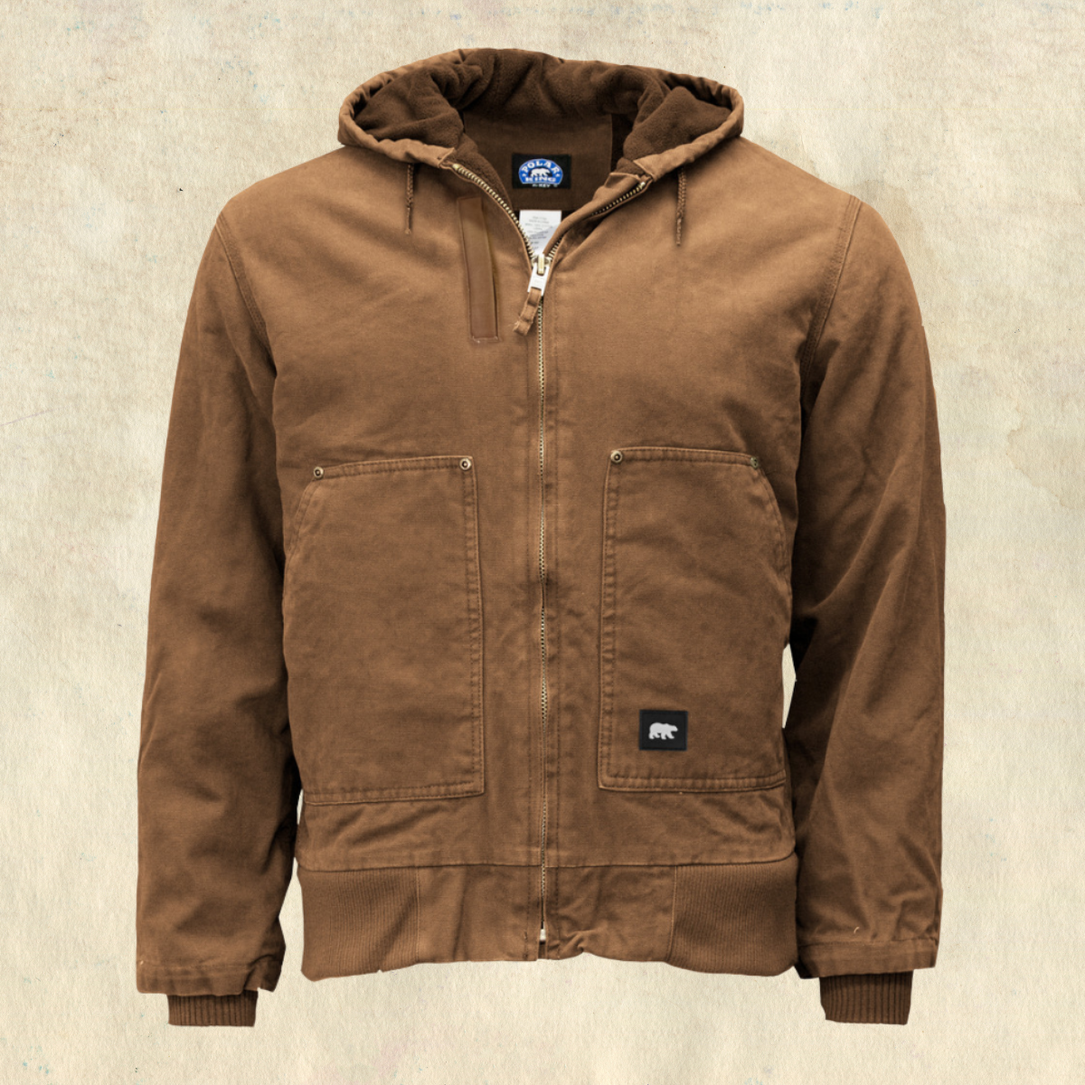 Polar King Brown Canvas Work Jacket