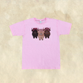 Youth Pink Highland Cow T-Shirt