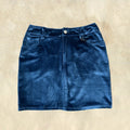 Lucky & Blessed Blue Velvet Skirt