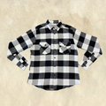 Hawk's Bay Black Plaid Flannel