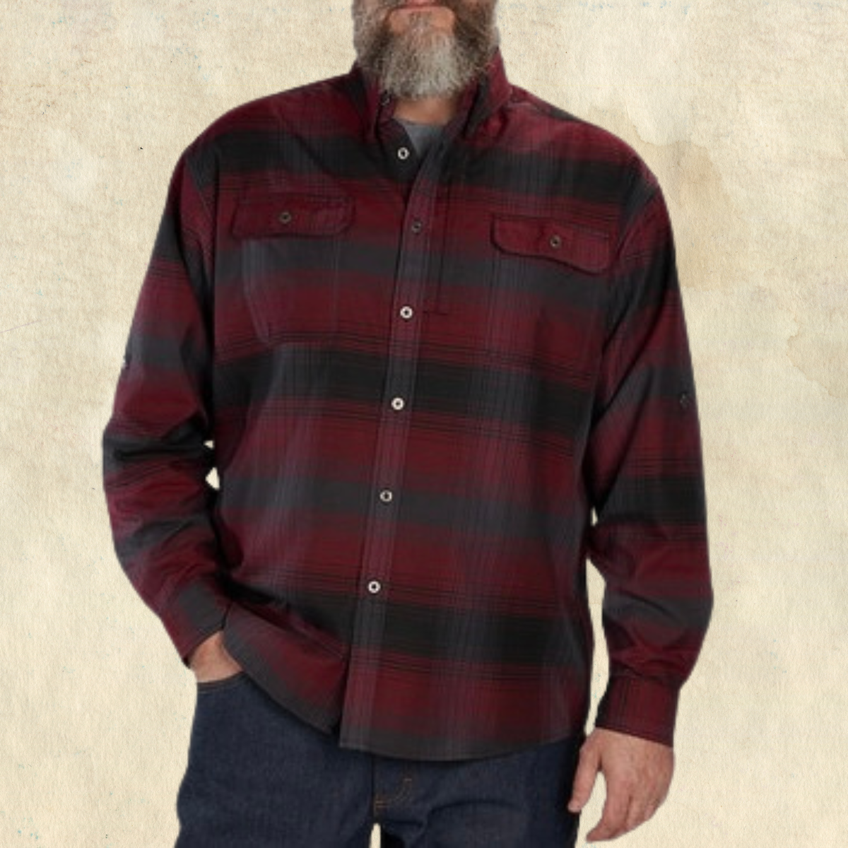 KEY Red Plaid Flannel Shirt