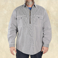 KEY Hickory Stripe Long-Sleeve Shirt