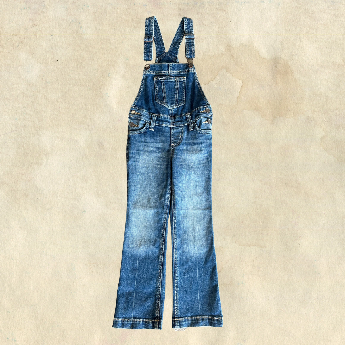 Wrangler Girls' Denim Overalls