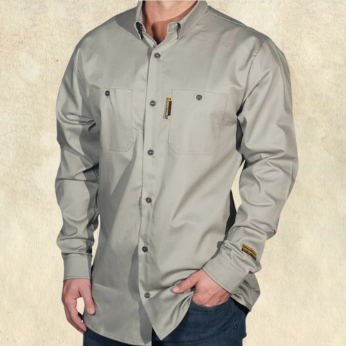 Benchmark Flame-Resistant Grey Long-Sleeve