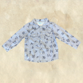 Shea Baby Boys' Alphabet Print Snap Shirt  Pearl Snaps