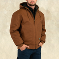 KEY Brown Canvas Work Jacket
