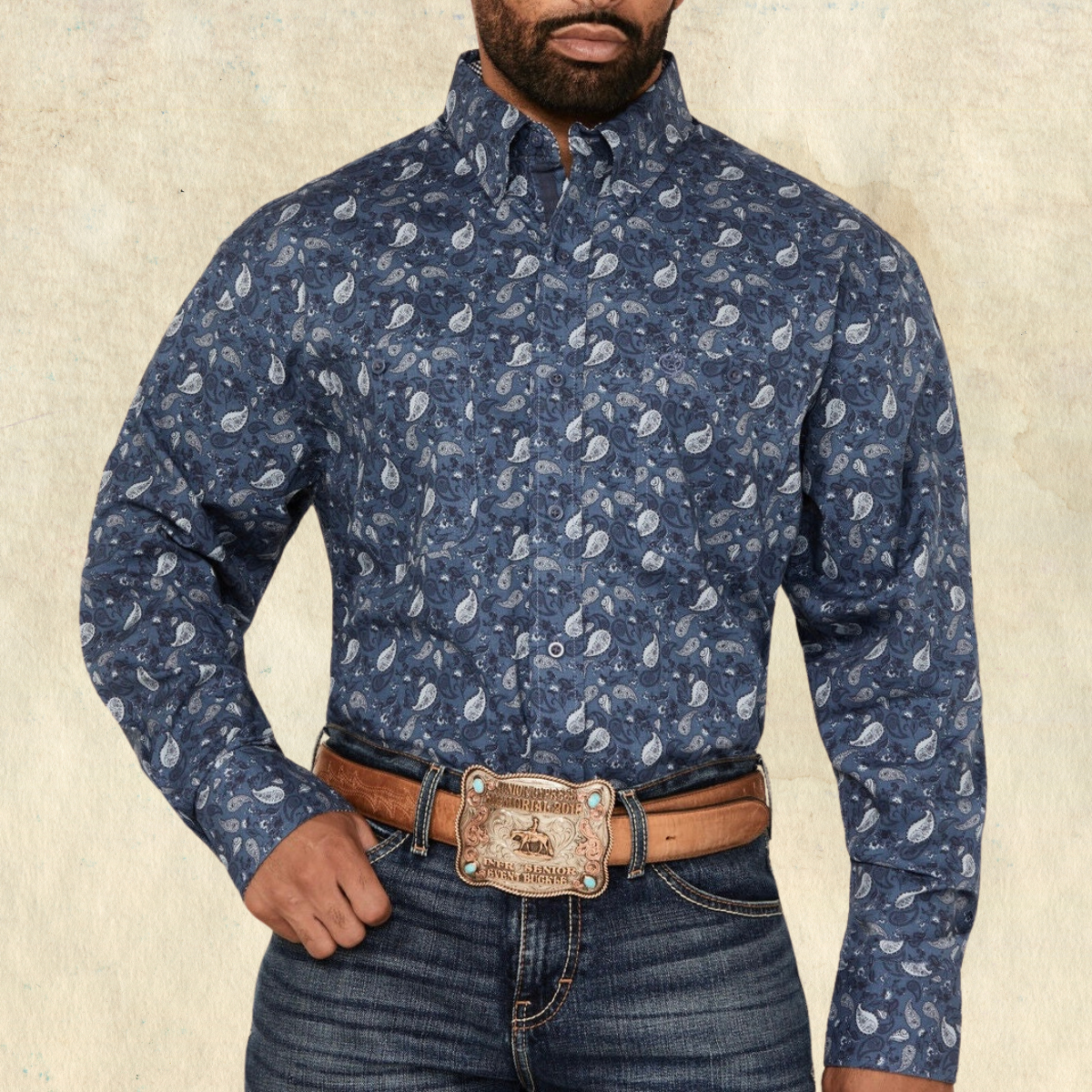 Wrangler X George Strait Paisley Shirt