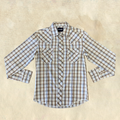 Wrangler Light Brown Plaid Snap Shirt