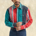 Wrangler Red Brushpopper Long-Sleeve