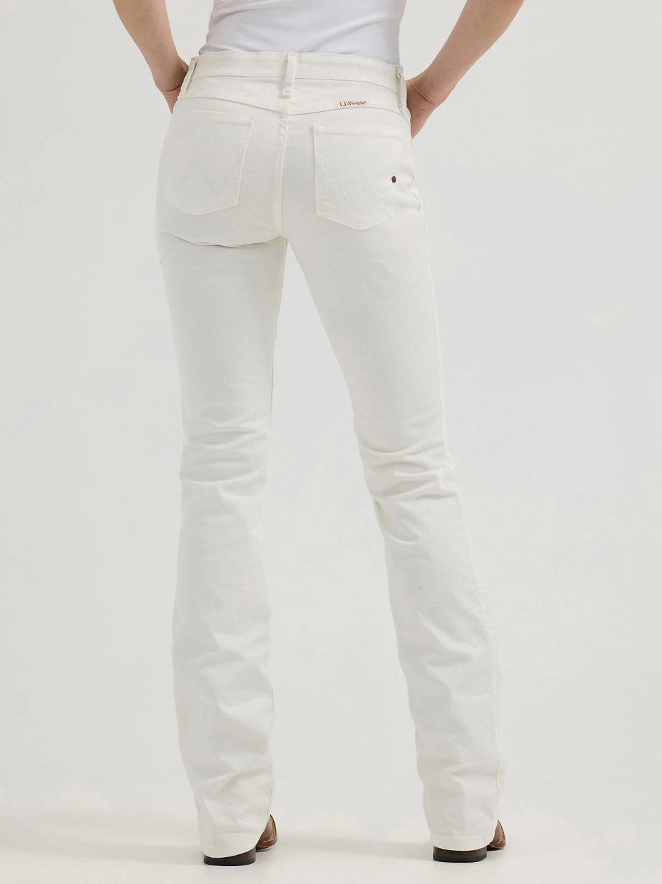 Wrangler Women's Jeans - Ultimate Riding Q-Baby - White
